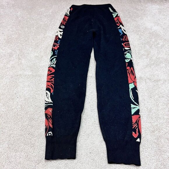 Piper & Scoot The Gadot Jogger Women’s Black Floral Pull On Knit Size Small - Picture 9 of 11